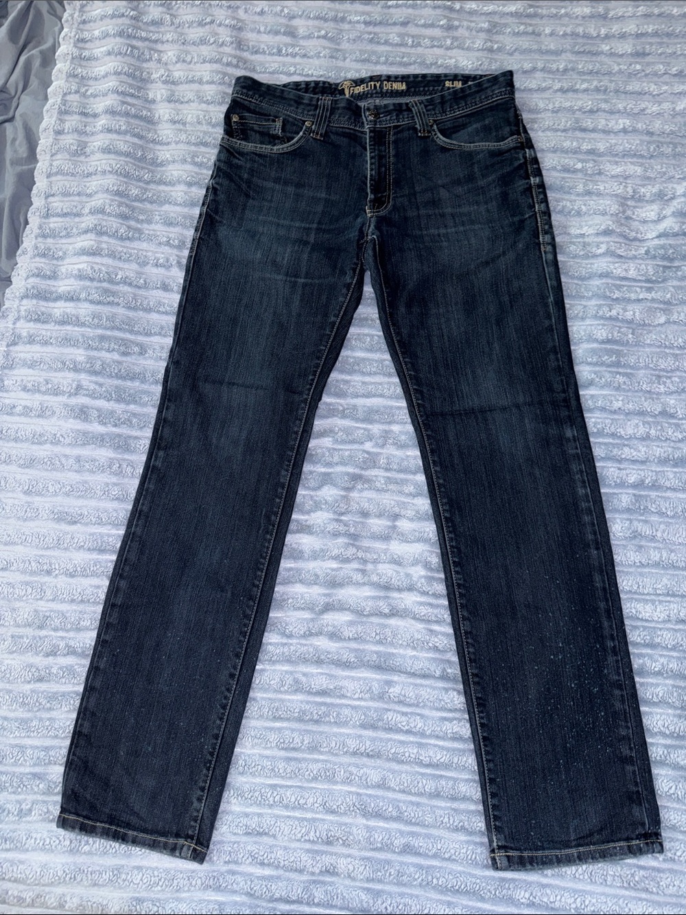 Fidelity Denim Men's Slim Jim Fit Jeans - Dark Wash